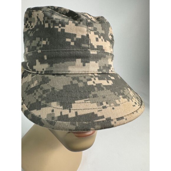 Vintage Military Digital Camo Combat Cap X-Small 6 3/4 Cotton & Polyester Unisex - Picture 12 of 16